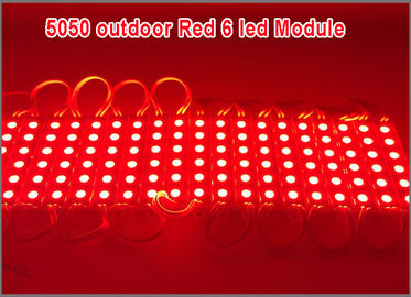 Modulo de luz de fondo LED 3 chips 5050SMD 12V lámpara resistente al agua luz de fondo LED de color rojo proveedor