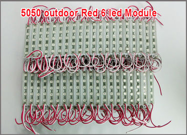 Modulo de luz de fondo LED 3 chips 5050SMD 12V lámpara resistente al agua luz de fondo LED de color rojo proveedor