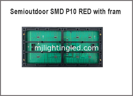 Módulo de pantalla SMD rojo semi-exterior P10 320*160mm 32*16 píxeles 5V para mensajes publicitarios proveedor
