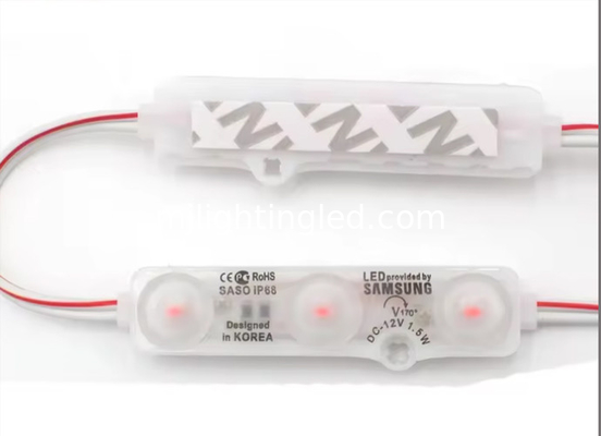 5730 3 Modulo de luz LED 1.5W inyección 6818 Modulo de luz LED 12V con lente proveedor