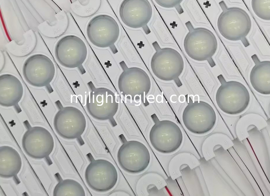 6011 3leds LED Modulo 12V 2835 1.5W Alto brillo para la caja de luz Carta publicitaria Signo de inyección Lente moldeada Luz proveedor