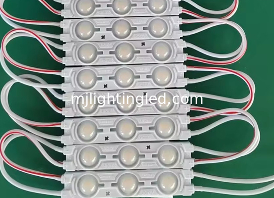6011 3leds LED Modulo 12V 2835 1.5W Alto brillo para la caja de luz Carta publicitaria Signo de inyección Lente moldeada Luz proveedor
