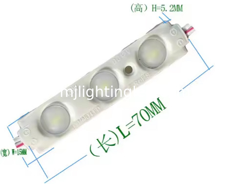12V 3LED 2835 Modulo de luz 7015 1.8W Inyección Modulos LED de alto brillo para señales publicitarias de cajas de luz proveedor