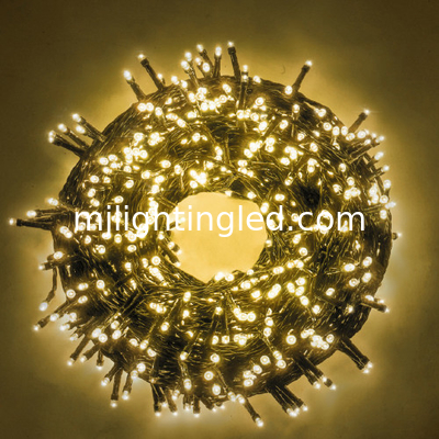 Luzes de Navidad LED 1000 Blanco / Caliente Blanco Negro alambre 50 M Interior Exterior proveedor