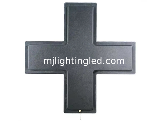 Farmacia LED Cross Light Sign Cartel 60cm Indoor Cross Display Sign Rojo verde Azul Amarillo Blanco color proveedor