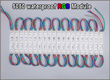 Los 5050 moduels multicolores de alta calidad del RGB impermeabilizan la iluminación iluminada publicidad al aire libre de la muestra del rgb proveedor