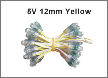 5V amarillo 12mm LED módulo de píxeles de luz de punto Christmasams luz LED señales publicitarias proveedor