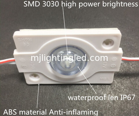 1.5w DC12v 3030 Modulo de 1 led de color blanco con lente de 160 grados para luz de fondo proveedor