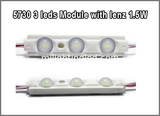 5730 3W LED Modulo 12V Rojo Verde Azul Amarillo Blanco Rosa Con Lente de 160 grados Para la caja de luz proveedor