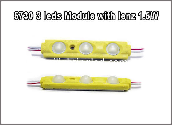 5730 3W LED Modulo 12V Rojo Verde Azul Amarillo Blanco Rosa Con Lente de 160 grados Para la caja de luz proveedor