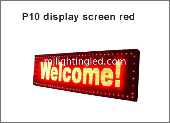 la señalización roja llevada P10 de la publicidad del semioutdoor 320*160 de la pantalla del módulo de la exhibición 5V llevó la pantalla de visualización proveedor