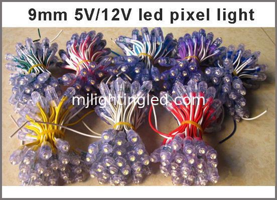 empuje de 5V 9m m a través de los pixeles estáticos del color LED del agujero para la señalización de la iluminación proveedor
