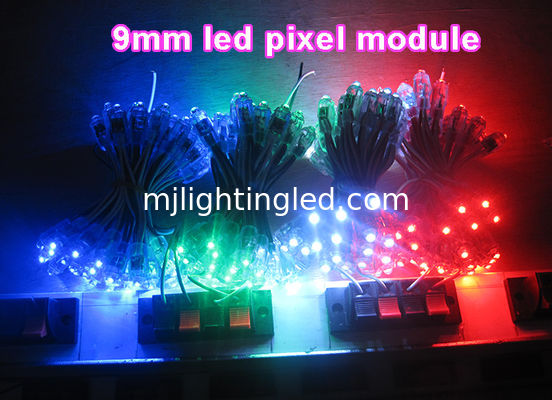 empuje de 5V 9m m a través de los pixeles estáticos del color LED del agujero para la señalización de la iluminación proveedor