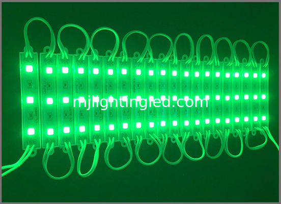 Módulos LED SMD 5050 impermeables de 12V CC, luz verde para letras de canal acrílicas proveedor