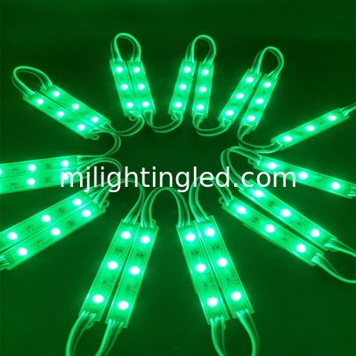 Módulos LED SMD 5050 impermeables de 12V CC, luz verde para letras de canal acrílicas proveedor
