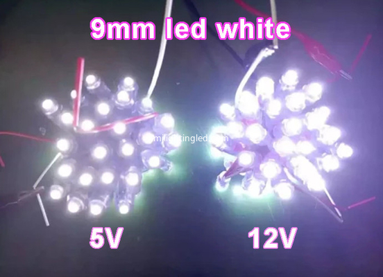 Prenda impermeable de la INMERSIÓN LED del diámetro 9m m del color de la luz DC5V del módulo del pixel de la lámpara LED de la cadena de la letra de la publicidad del LED sola proveedor