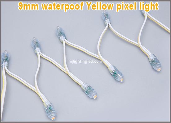 pixeles llevados 12m m de Christams de la prenda impermeable de la fuente de luz de las muestras de publicidad 5V, luz de cadena 3D proveedor
