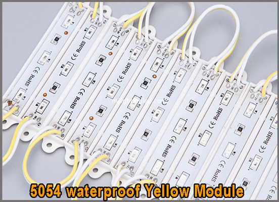 5730 contraluz ligero al aire libre de la prenda impermeable del módulo DC12V 3leds del LED para lúmenes del color amarillo de la cartelera los altos proveedor