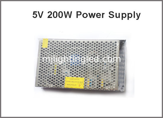 Los transformadores llevados de la iluminación del conductor 5V 40A 200W de la exhibición llevaron el adaptador del pixel